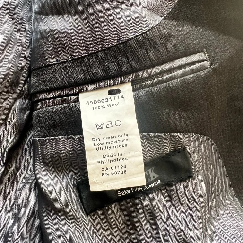 Saks Fifth Avenue Black Label Wool Modern Fit Sport Coat